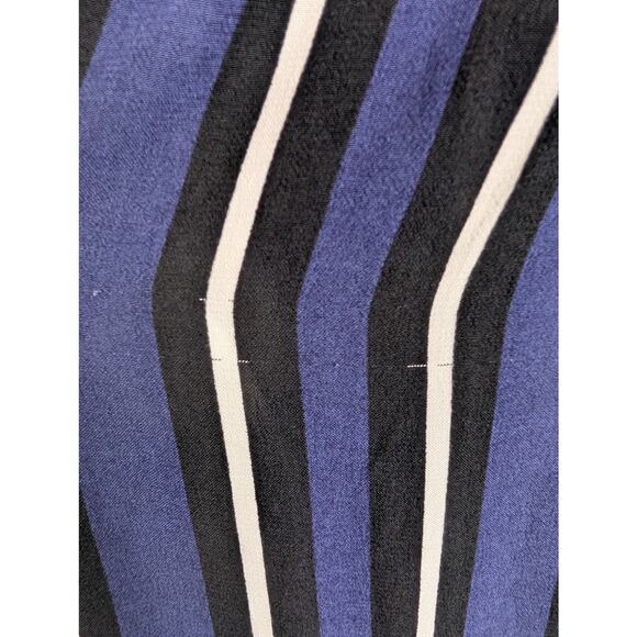 Anthropologie Maeve Pants Striped Side Slit Wide Leg Beach Resort Blue Size S - Picture 11 of 16